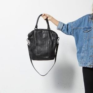 STATUS ANXIETY SOME SECRET PLACE LEATHER BAG BLACK